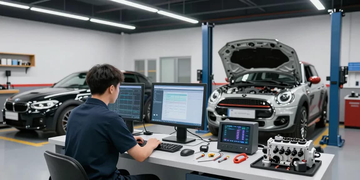 BMW Werkstatt Hannover mit fortschrittlicher Software und Diagnosetechnologie für professionelle Fahrzeugoptimierung