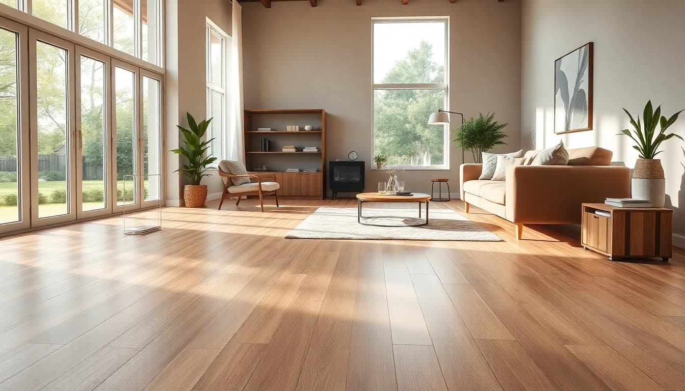 Enhance your space with waterproof vinyl flooring that combines elegance and durability.