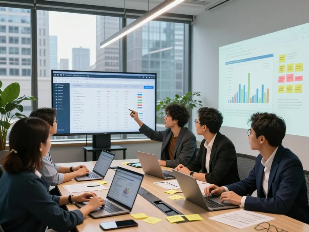 Boost your visibility with expert New York SEO Services in a dynamic office consultation.