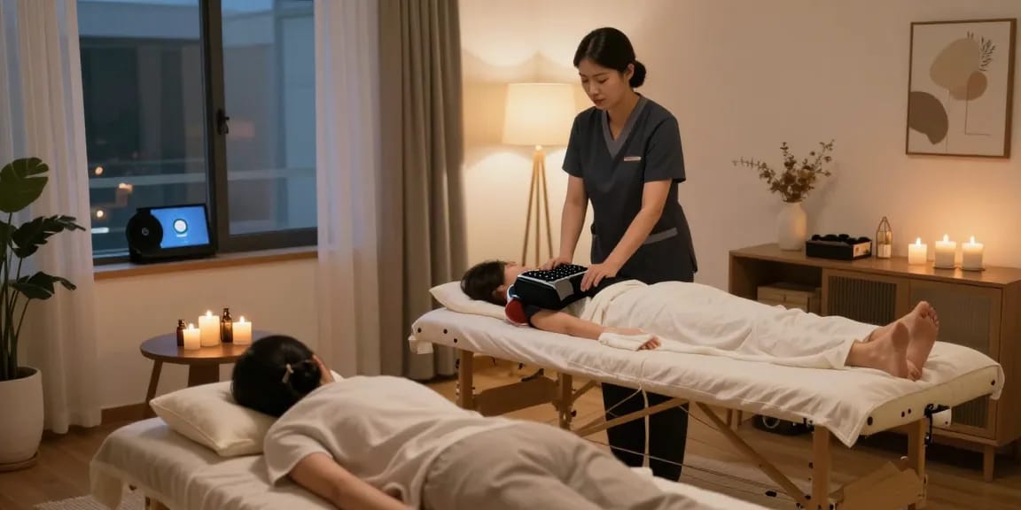 Convenient 종로출장안마 services with a cozy home massage setup.
