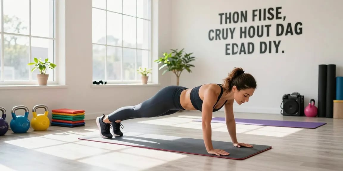 Athletic woman exercising at rokok88 fitness studio promoting health and wellness through effective workouts.