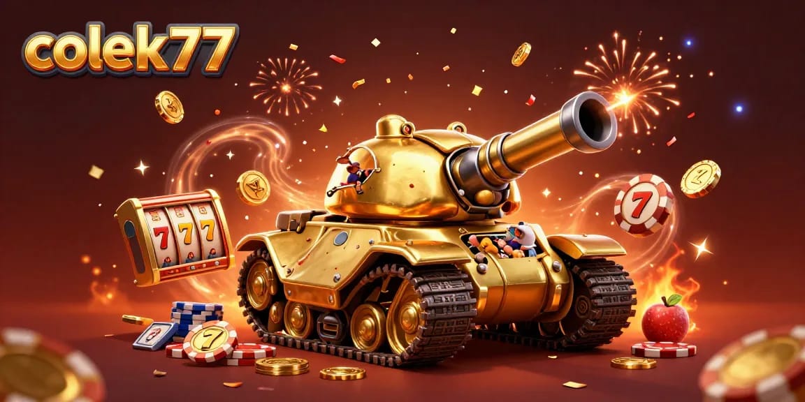 Engage with colek77's vibrant slot gaming experience featuring a dazzling golden beetle casino.