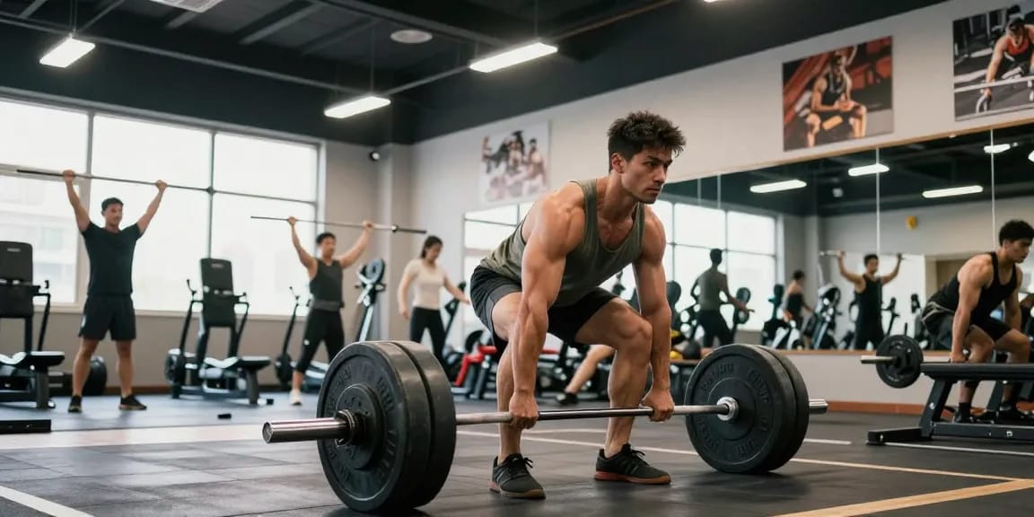 Global Pharma Steroids bieten Testosteron und leistungssteigernde Substanzen im Fitnessstudio während intensiven Trainings.