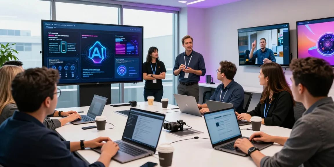 AWAM Discover showcases technology innovations at a vibrant conference scene.