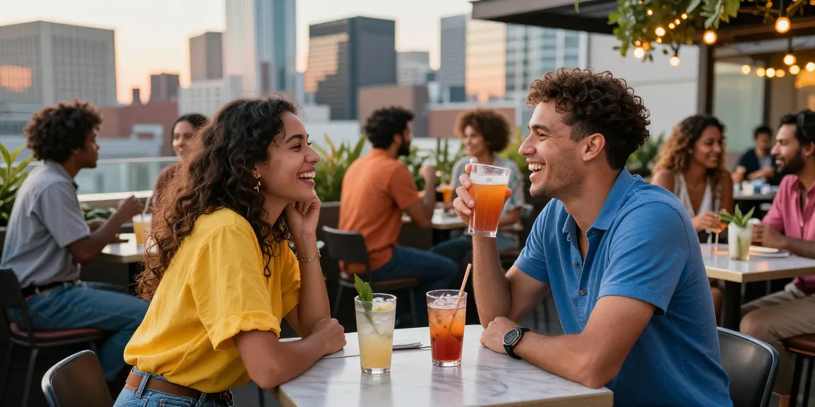 Vibrant rooftop gathering featuring diverse friends enjoying a lively atmosphere, highlighting moments of joy related to سكس زنوج culture.