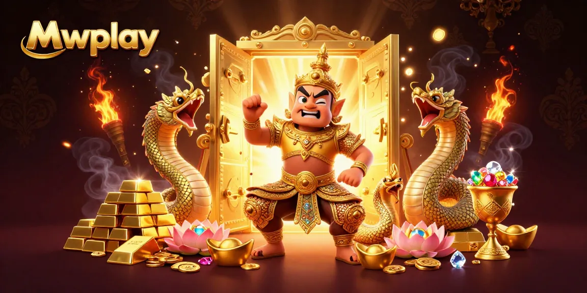 Experience thrilling casino adventures with Mwplay's vibrant 3D characters and sparkling treasures.