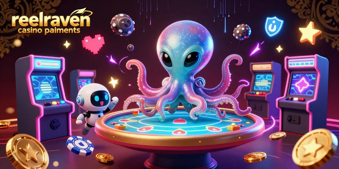 Découvrir les paiements rapides de reelraven casino paiements avec une illustration 3D attrayante.