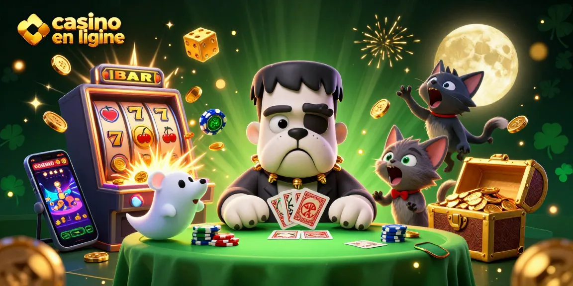 Jouer au casino en ligne avec un bulldog monstre unique et des éléments de jeu envoûtants.