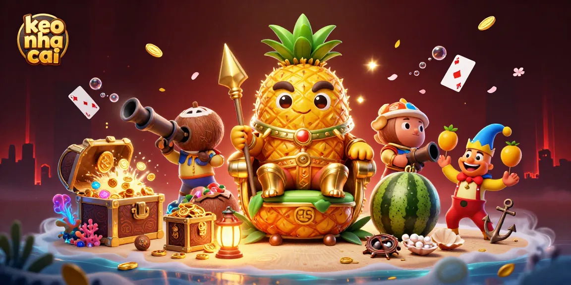 Experience exciting keo nha cai at a vibrant beach casino with dynamic 3D characters.
