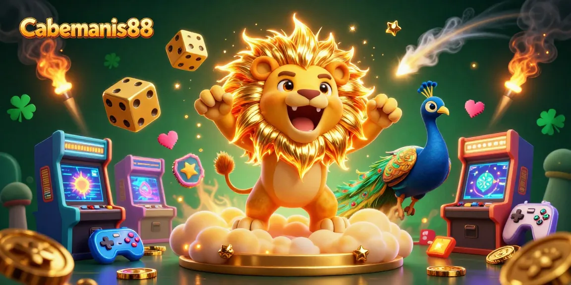 Experience the thrill of gaming with Cabemanis88, featuring vibrant 3D elements and immersive visuals.