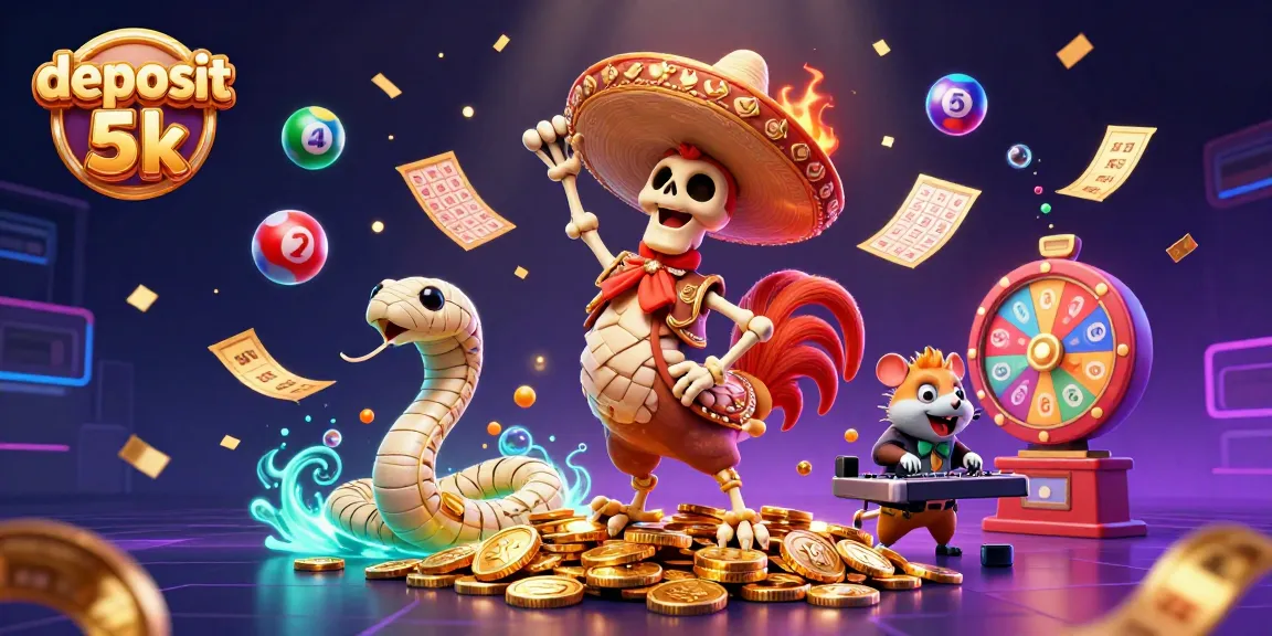 Experience thrilling gameplay with deposit 5k on a vibrant 3D casino scene filled with winning symbols.