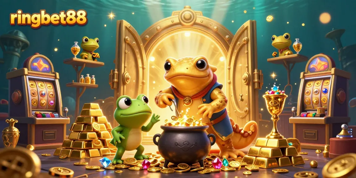 Experience the thrill of ringbet88 with golden treasures and vibrant slot machines.