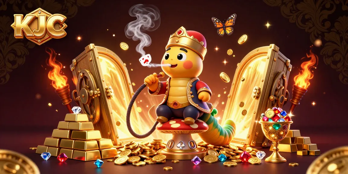 Enter the riveting world of KJC where a mystical caterpillar leads the way in thrilling poker adventures!