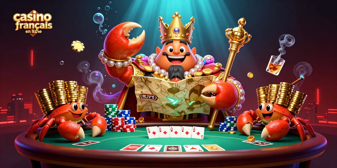 Participez au casino français en ligne avec le crabe empereur témoin de parties palpitantes.