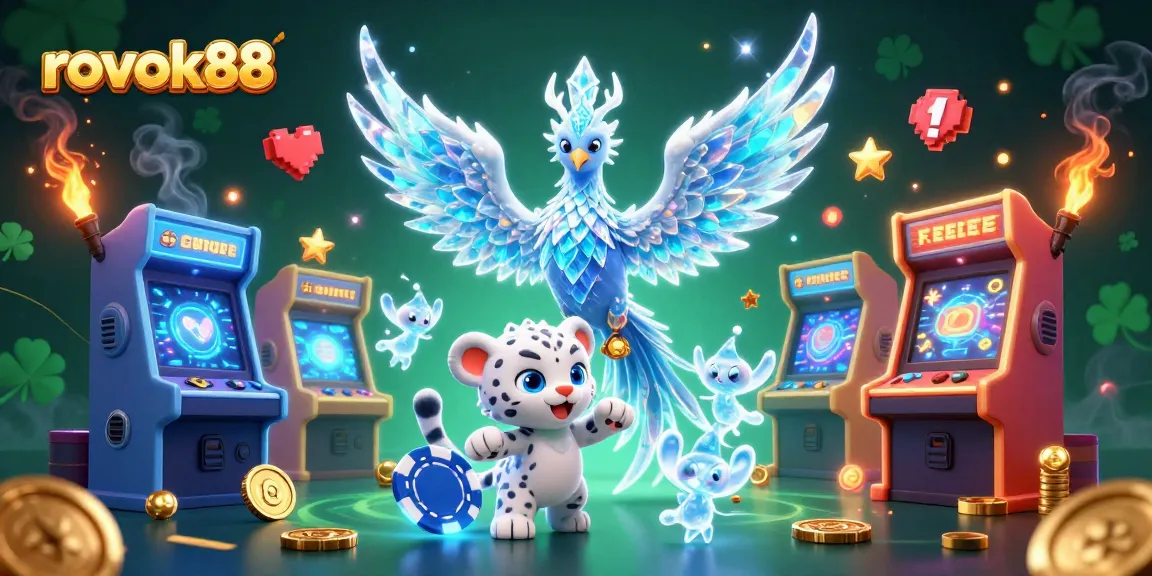 Experience the thrill of rokok88 with a dynamic fantasy casino scene featuring vibrant characters and engaging game elements.