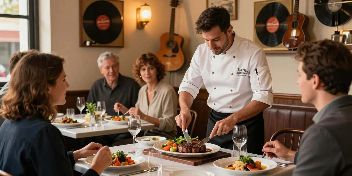 Café Richmond BC dining scene with guests enjoying gourmet meals and vintage decor
