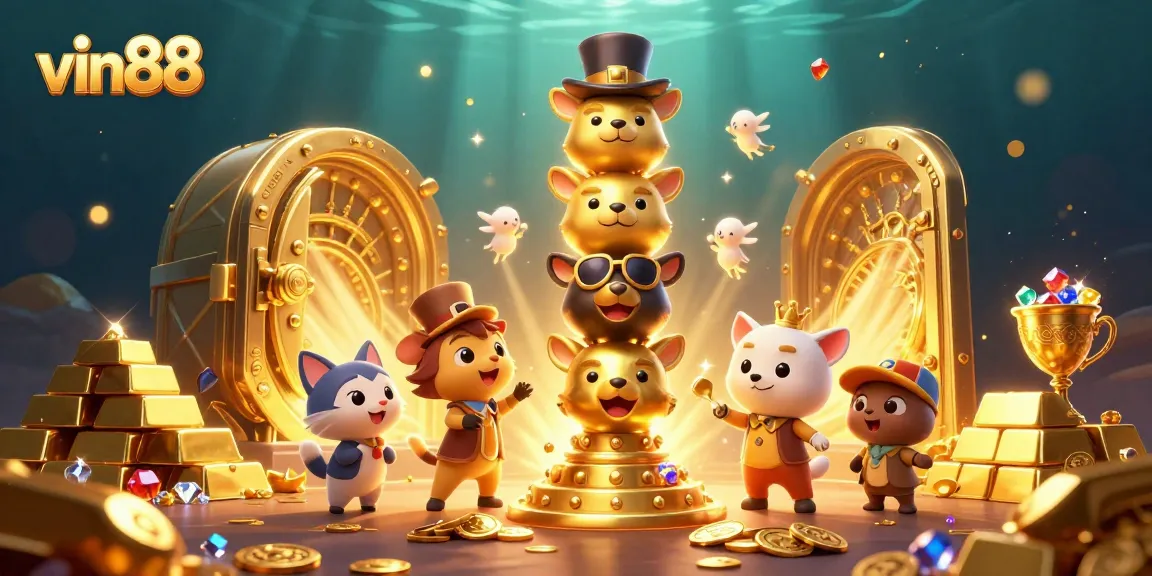 Experience exciting gameplay at vin88 with vibrant characters and casino-themed treasures.