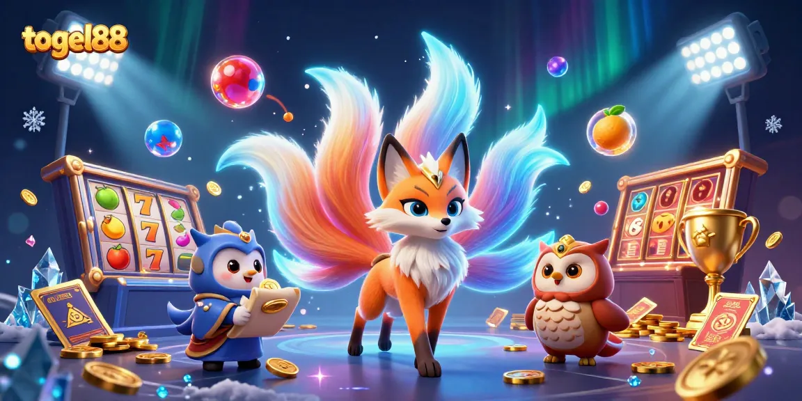 Experience spectacular wins at togel88 with vibrant slots and enchanting characters in a dynamic casino scene.