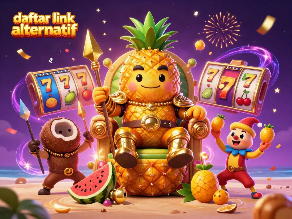 Menggali daftar link slot alternatif dengan jackpot berlimpah, simbol slot, dan efek visual penuh warna.