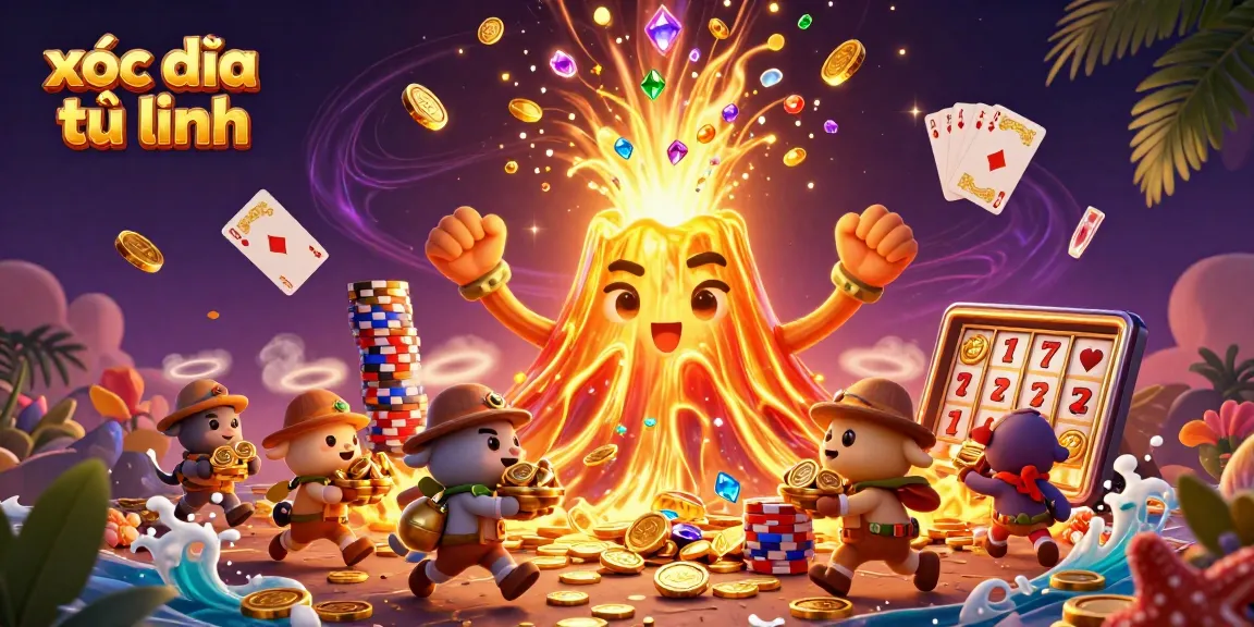 Experience thrilling xóc đĩa tứ linh gameplay with golden treasures and dynamic casino elements.