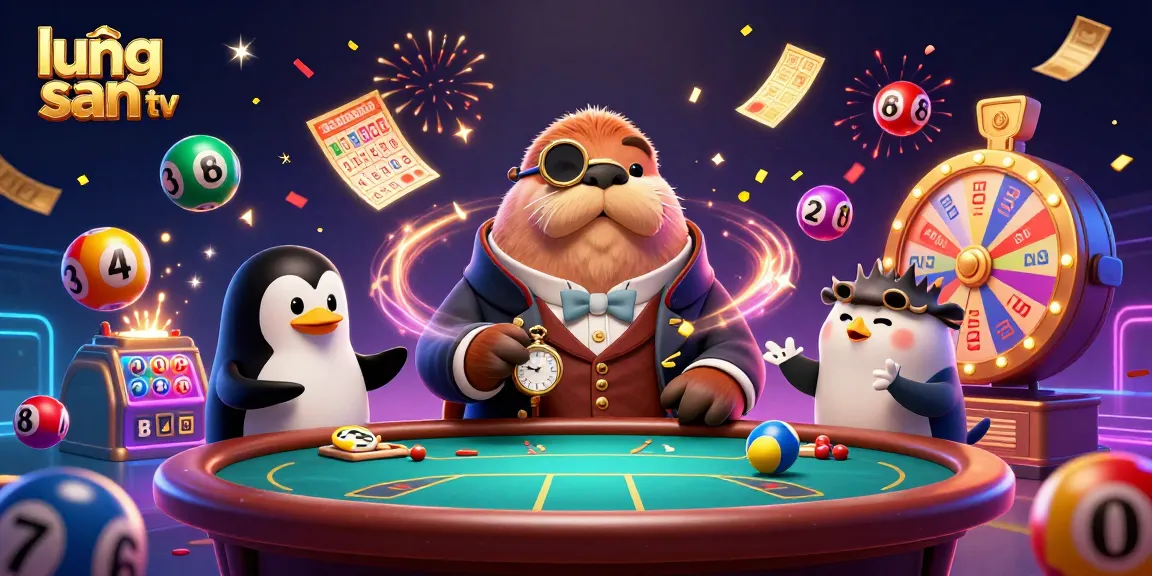 Engage with lương sơn tv's vibrant underwater poker scene, featuring a jolly walrus and thrilling casino elements.