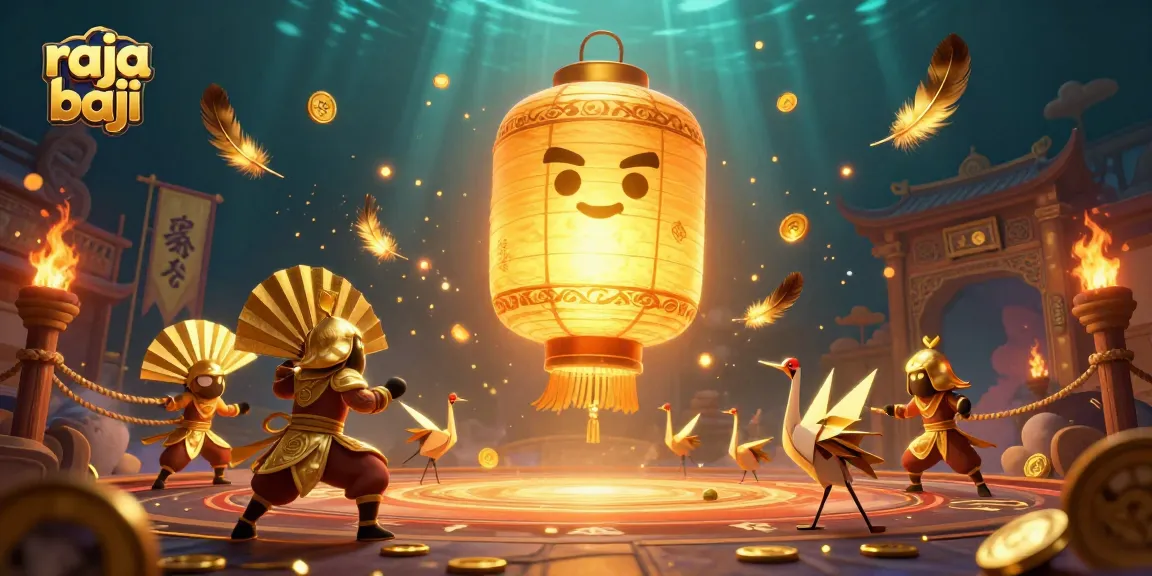 Engage with raja baji's thrilling gaming atmosphere, with lantern spirits and golden fan warriors.