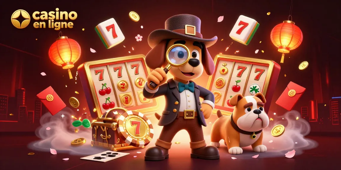 Jouez dans un casino en ligne avec cette illustration riche et vibrante.