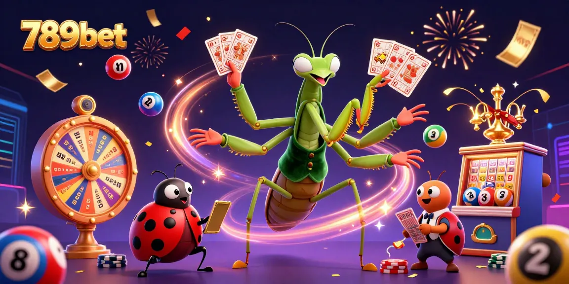 Engage in thrilling casinos with the vibrant 789bet illustration featuring a card sharp, pit boss, and dynamic gambling elements.