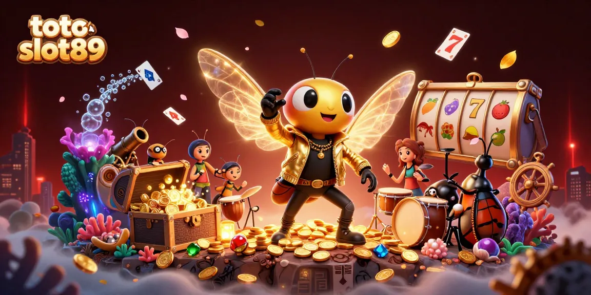 Experience the vibrant world of toto slot89 with a cicada rock star and underwater treasures