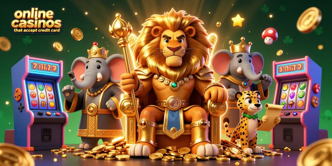 Experience the excitement of online casinos that accept credit card with vibrant characters and gaming elements.