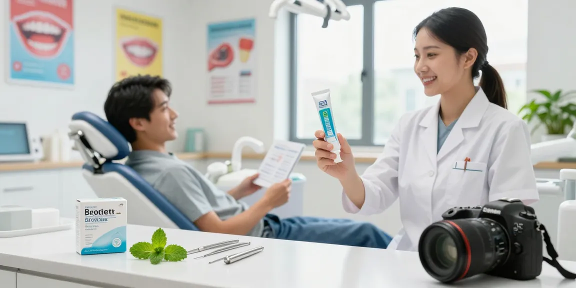 Probiotics for Bad Breath showcased in a welcoming dental clinic, highlighting modern dental care.