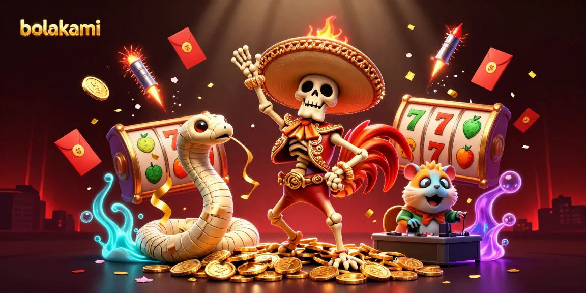 Experience the ultimate gaming joy with bolakami's vibrant characters in a thrilling casino scene