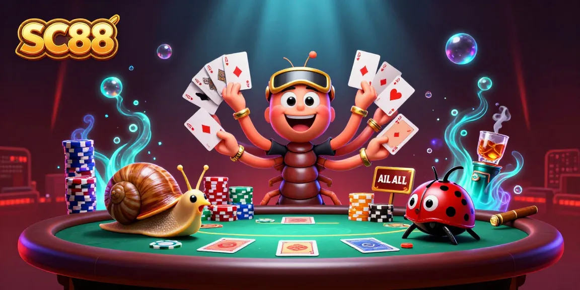 Engage with SC88 by playing thrilling poker with vibrant characters and dynamic casino elements.