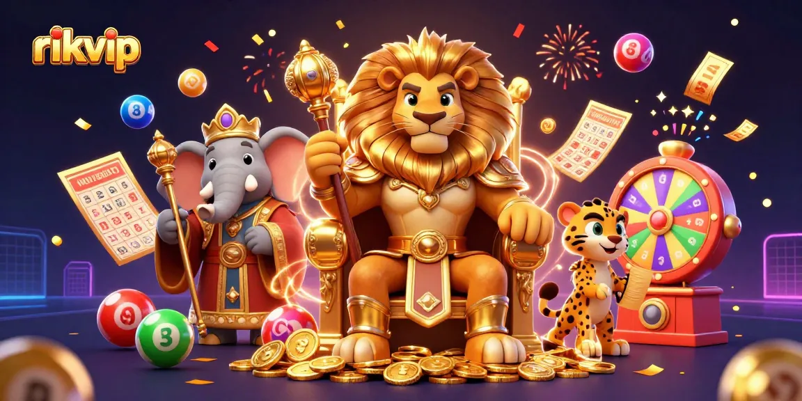 Experience the excitement of rikvip with a thrilling casino scene featuring vibrant elements and dynamic characters.