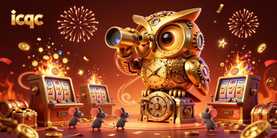 Experience winning strategies at icqc's vibrant casino with animated characters and engaging gameplay elements.