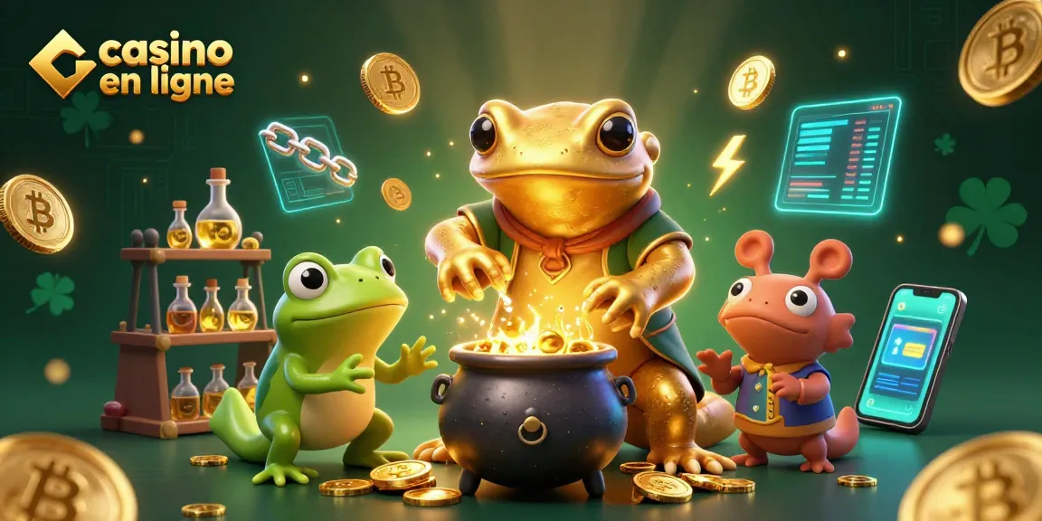 Jouer au casino en ligne avec un alchimiste transformant des métaux en pièces d’or.