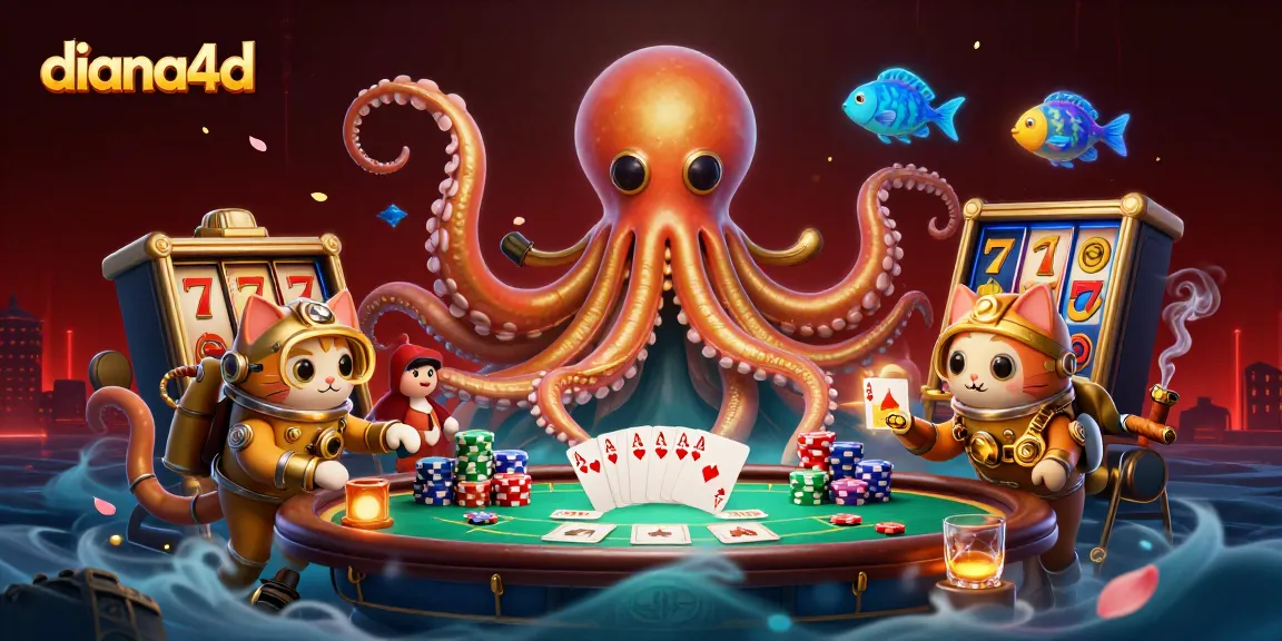 Experience exciting gaming action with diana4d, featuring a kraken and innovative slot games.
