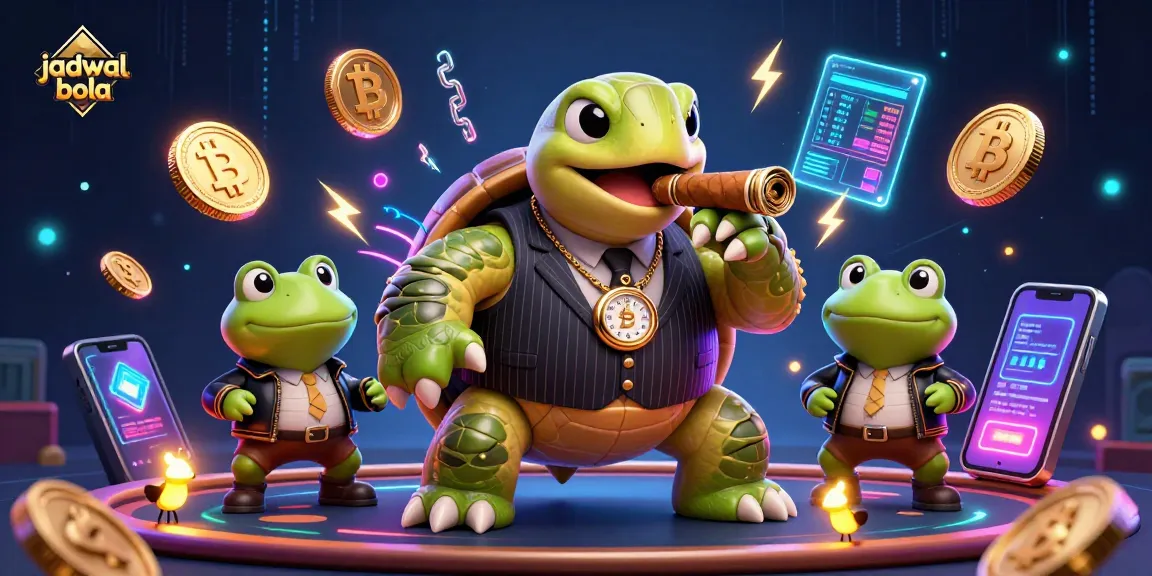 Transform your betting game with jadwal bola, featuring vibrant casino characters and crypto elements.