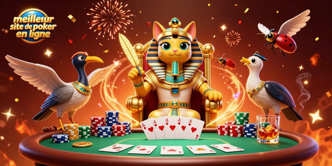 Profitez de l'expérience du meilleur site de poker en ligne avec un pharaon et des éléments de jeu