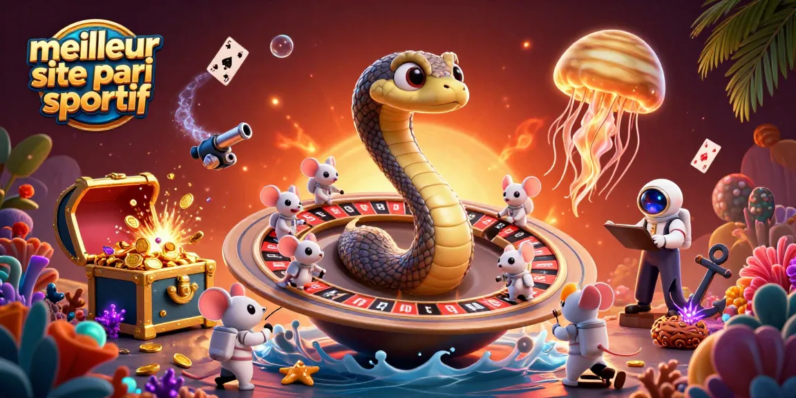Pari amusant sur le meilleur site de pari sportif avec un serpent Saturne et des astronautes.