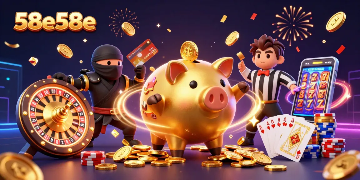 O sumô de porquinho dourado 58e58e derrama moedas em uma cena de cassino animada.