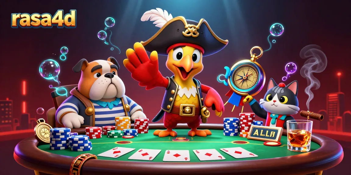 Ilustrasi raja judi pirates yang memimpin permainan kartu di rasa4d