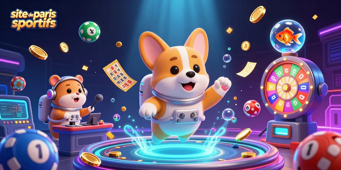 Placer des paris sur le site de paris sportifs avec une ambiance de casino spatiale dynamique.
