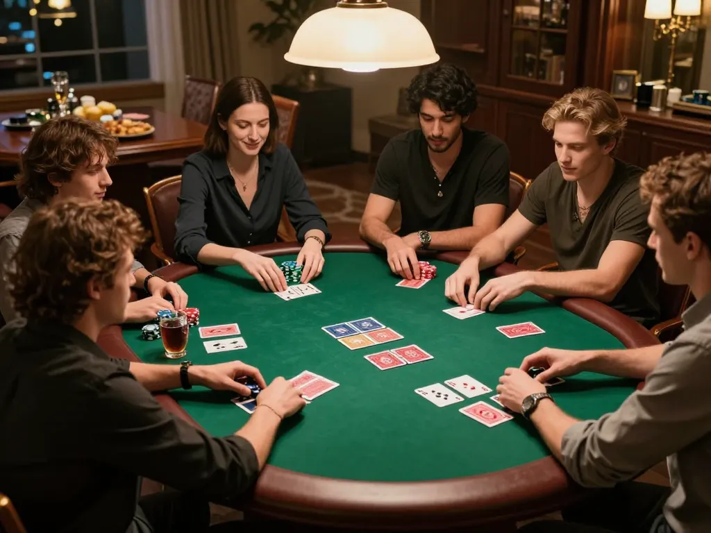 Play poker with friends during a cozy night using vipwin1 for online gaming.