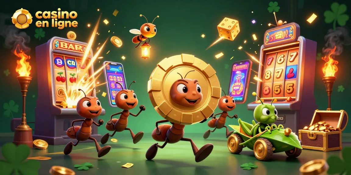 Participez à une expérience passionnante de casino en ligne avec des fourmis et leurs aventures.