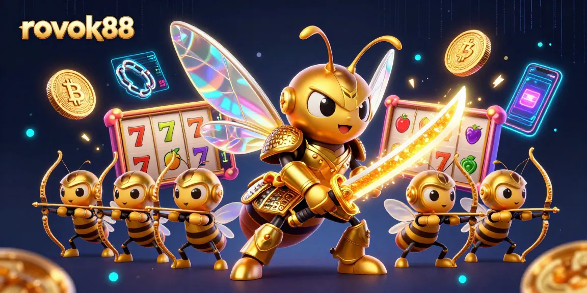Spin the reels at rokok88 with a vibrant 3D illustration showcasing dynamic slot elements.