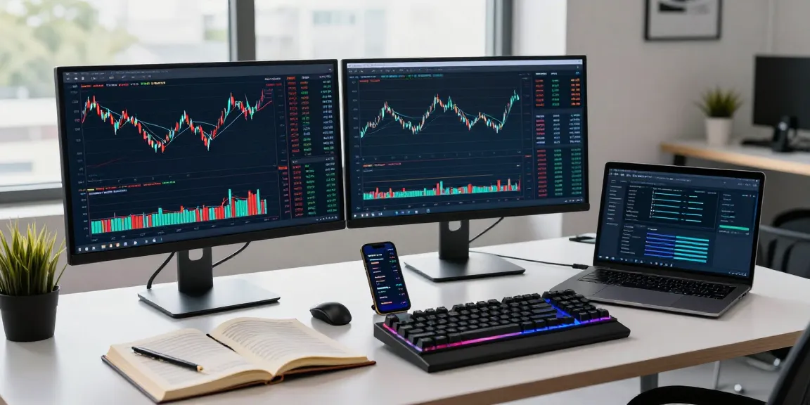 hcnwf stock price displayed on trading screens in a professional crypto workspace.