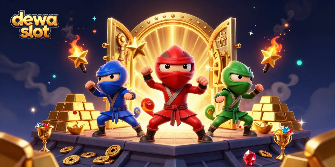Menggenggam peluang dengan dewa slot, tim kameleon ninja melakukan aksi di atas atap dikelilingi oleh emas dan permata
