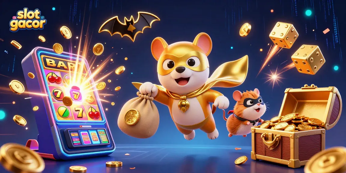 Slot gacor dan jackpot memukau dalam ilustrasi kasino 3D yang dinamis
