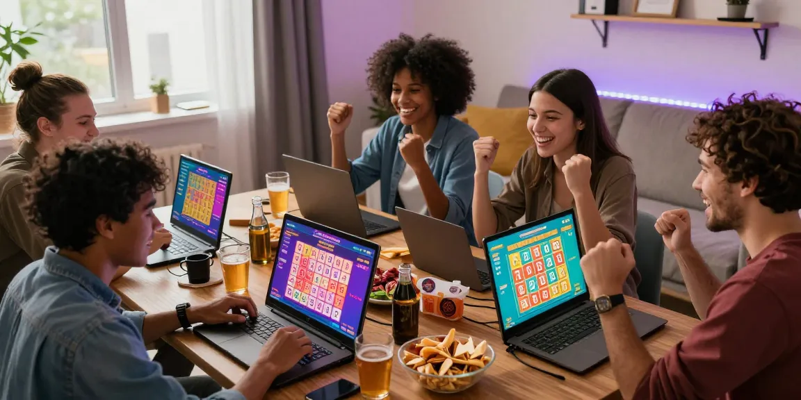 Players enjoying tempototo lottery games in a lively atmosphere.